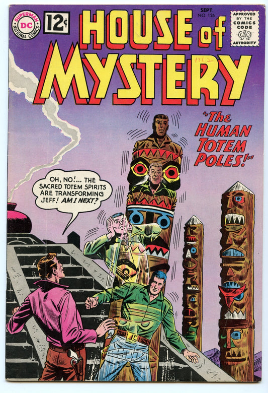 House of Mystery 126 (Sep 1962) FI/VF (7.0)