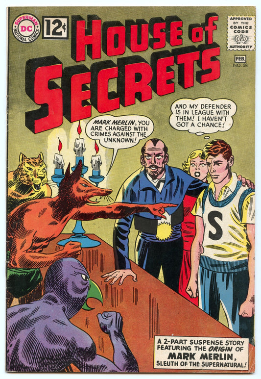 House of Secrets 58 (Feb 1963) FI- (5.5)