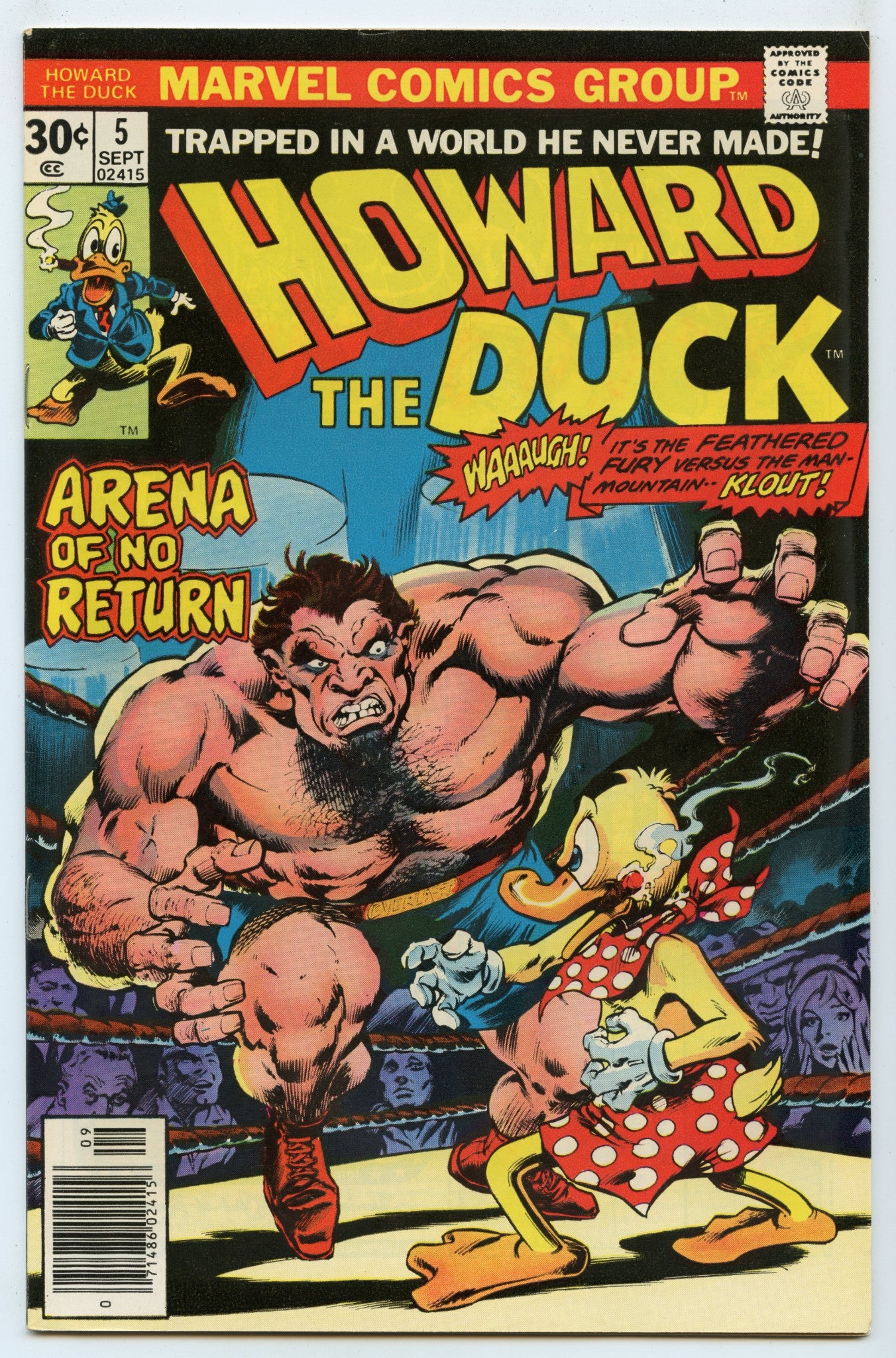 Howard the Duck 5 (Sep 1976) VF (8.0)