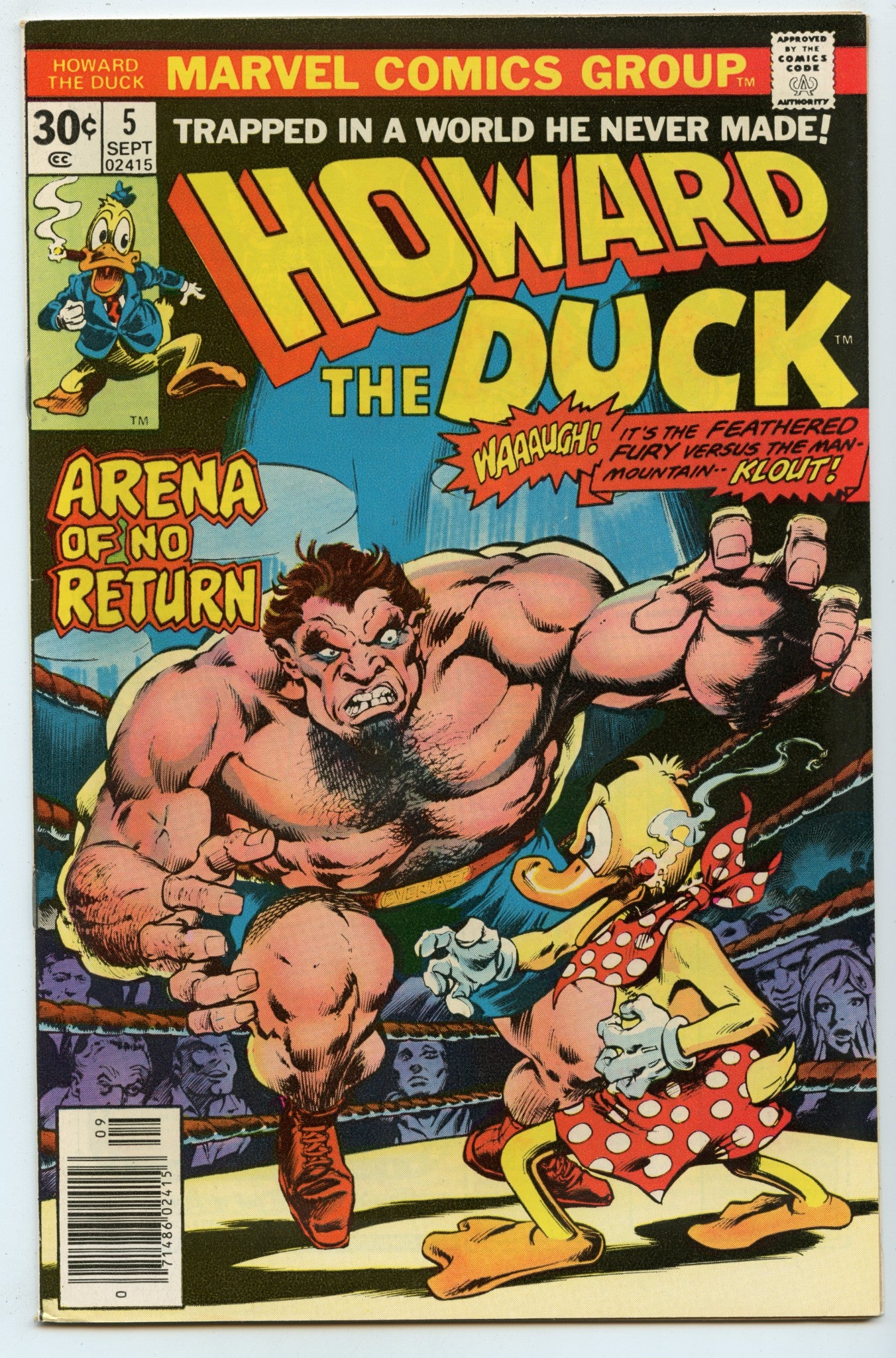 Howard the Duck 5 (Sep 1976) VF/NM (9.0)