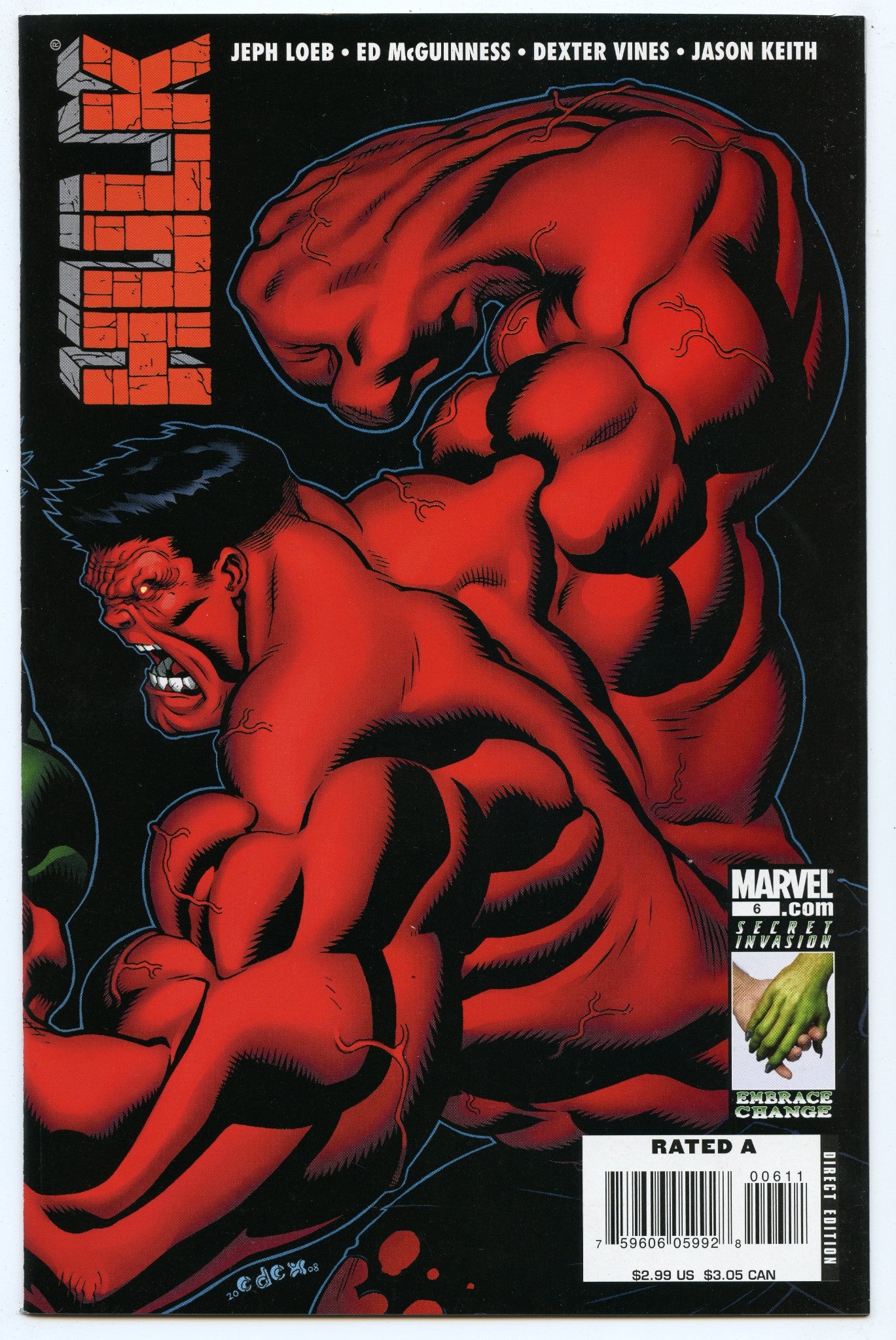 Hulk V2 6 (Nov 2008) NM- (9.2)