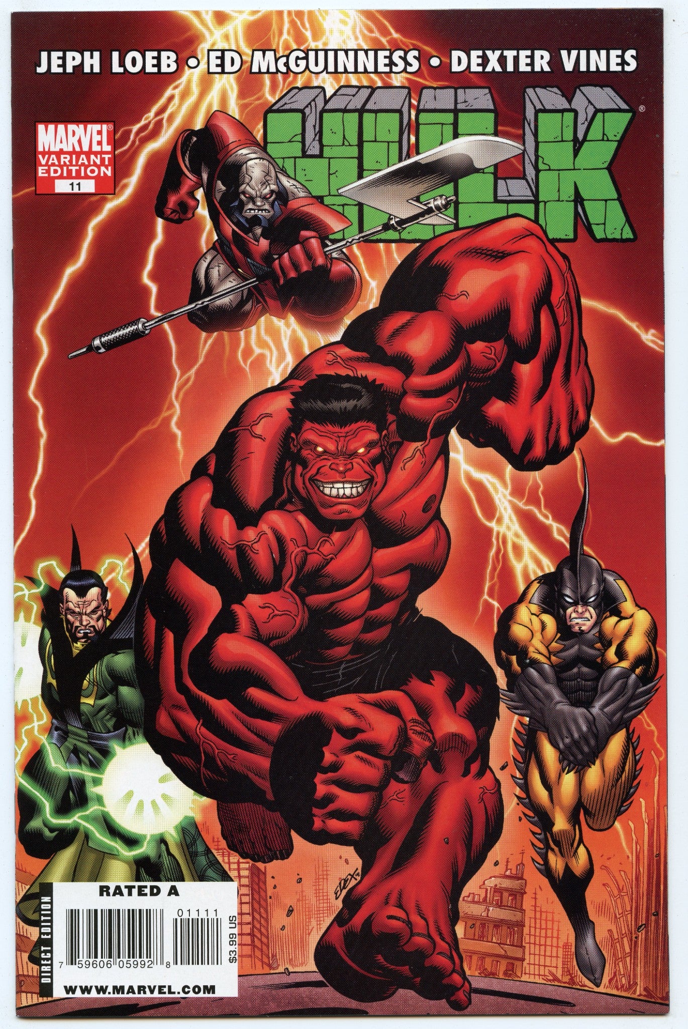 Hulk V2 11 (Jun 2009) NM- (9.2) - variant cover