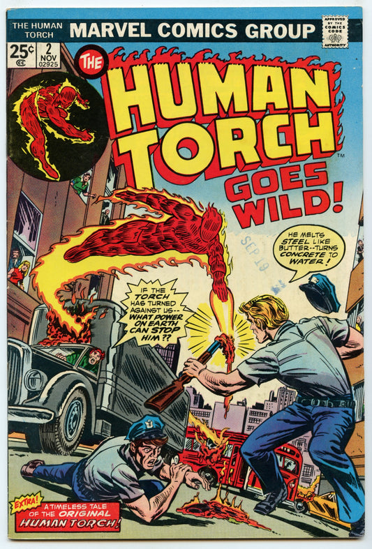 Human Torch 2 (Nov 1974) VG/FI (5.0)