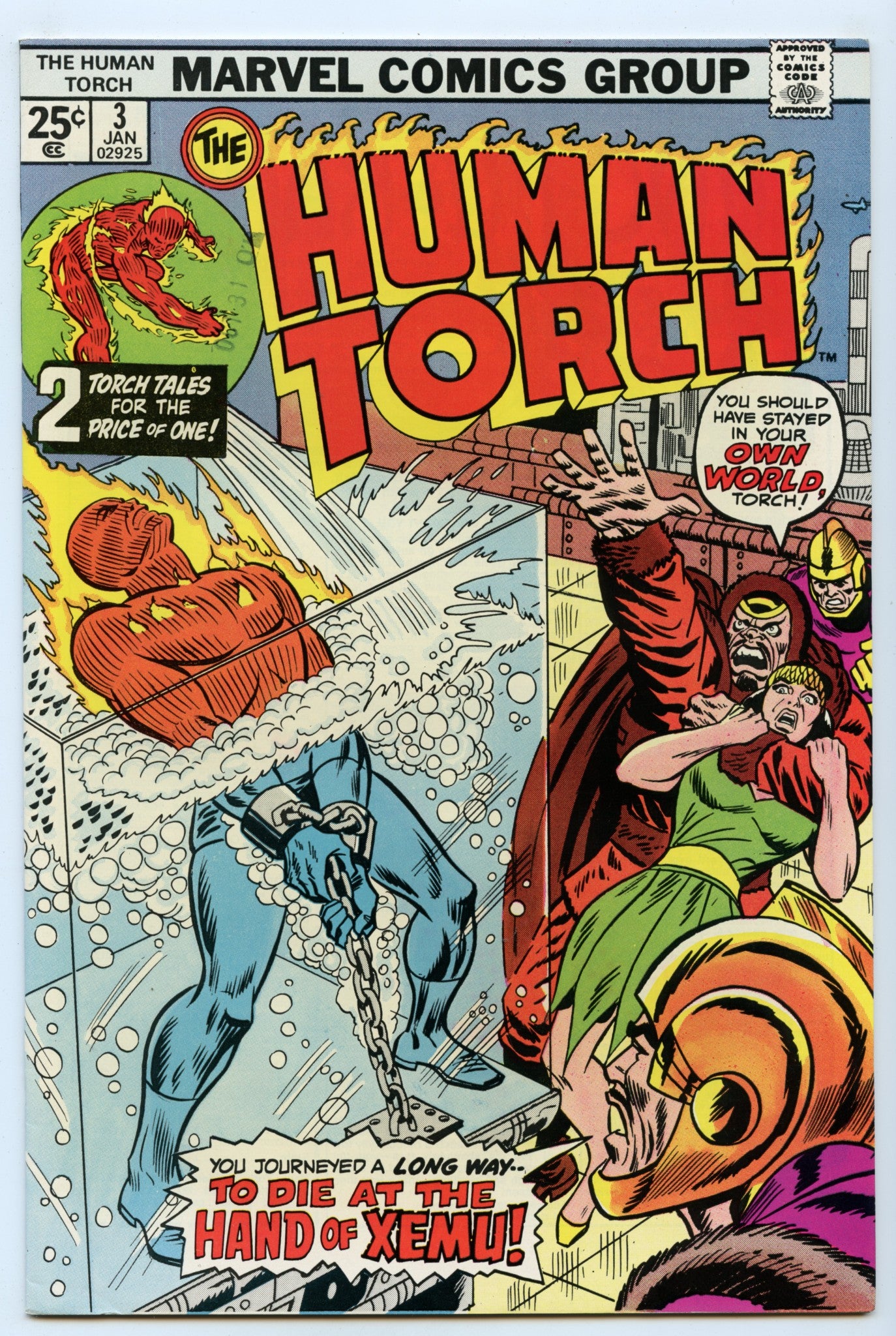 Human Torch 3 (Jan 1975) NM- (9.2)