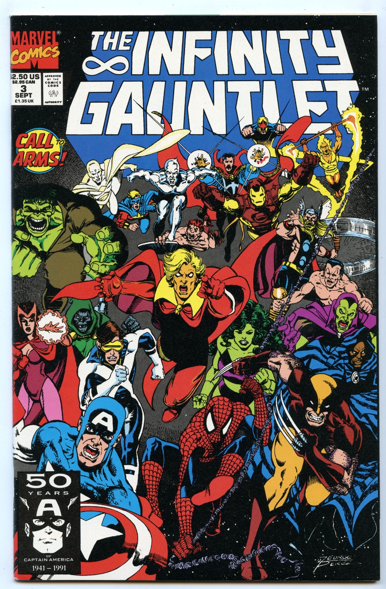 Infinity Gauntlet 3 (Sep 1991) NM- (9.2)