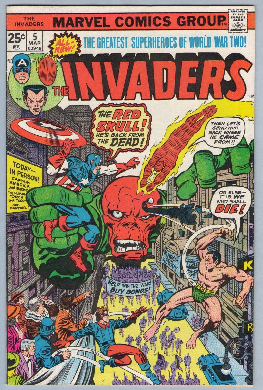 Invaders 5 (Mar 1976) VF- (7.5)