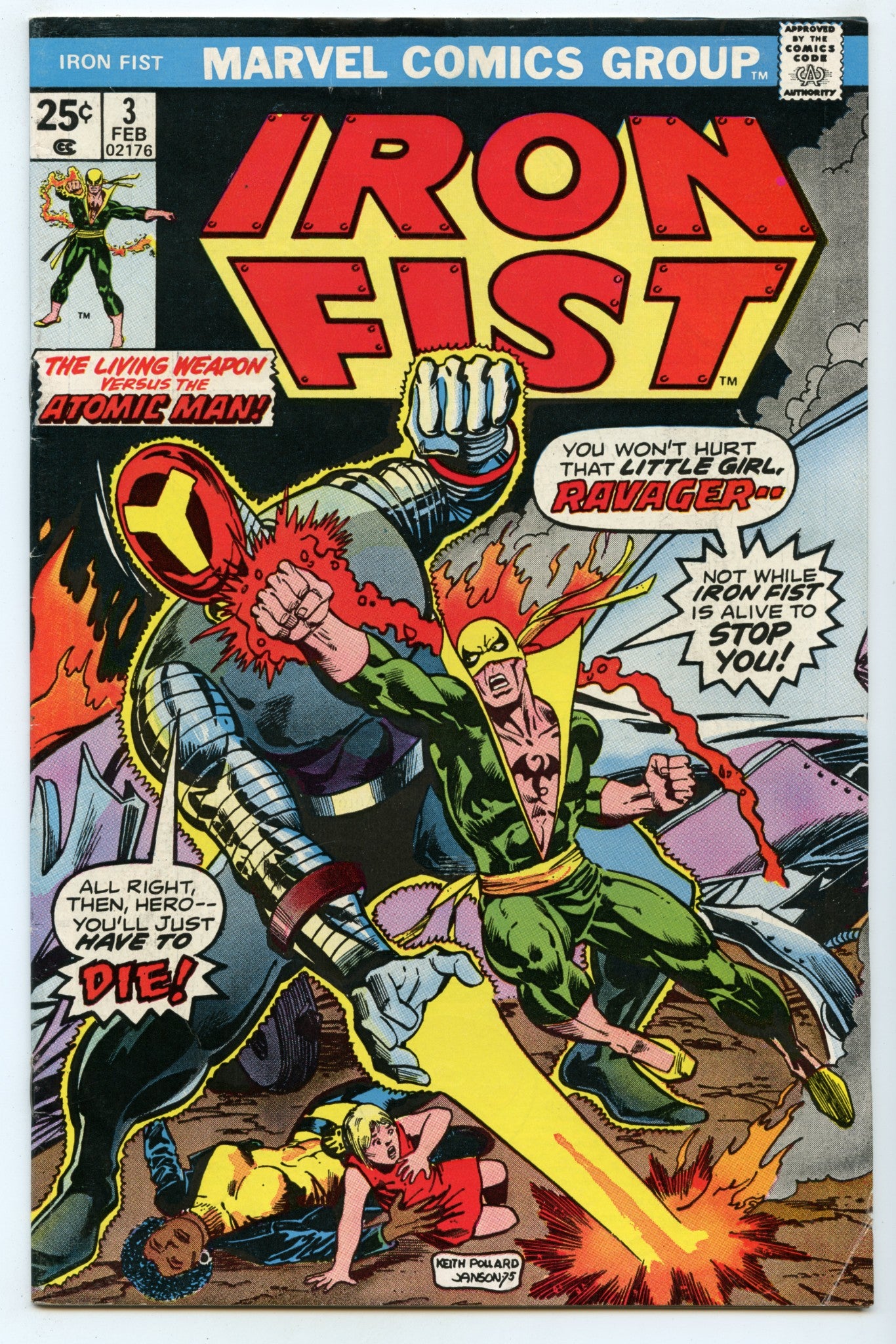 Iron Fist 3 (Feb 1976) VG/FI (5.0)