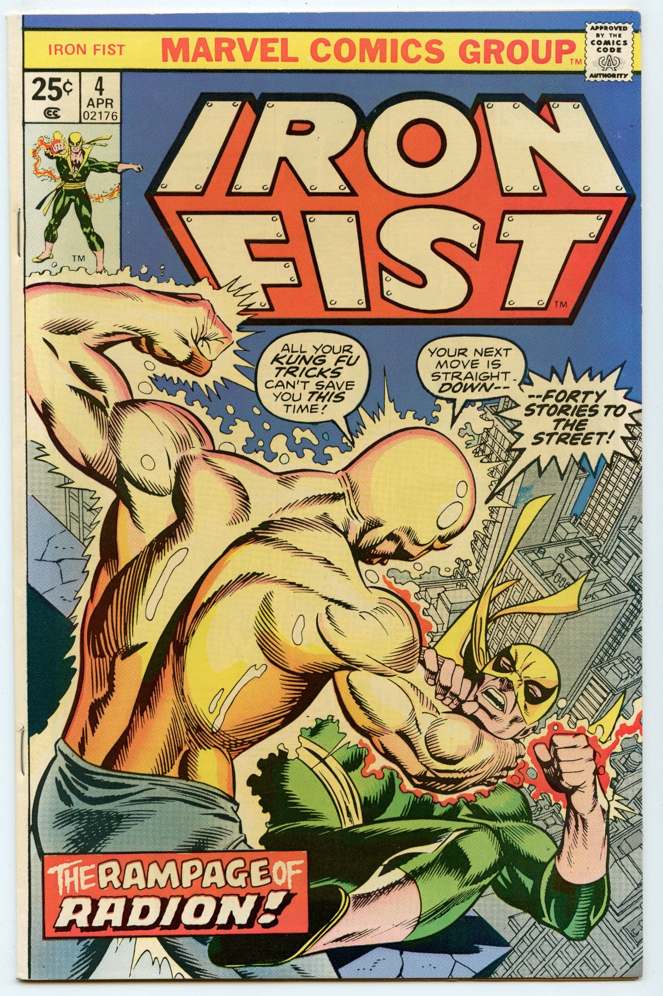 Iron Fist 4 (Apr 1976) NM- (9.2)