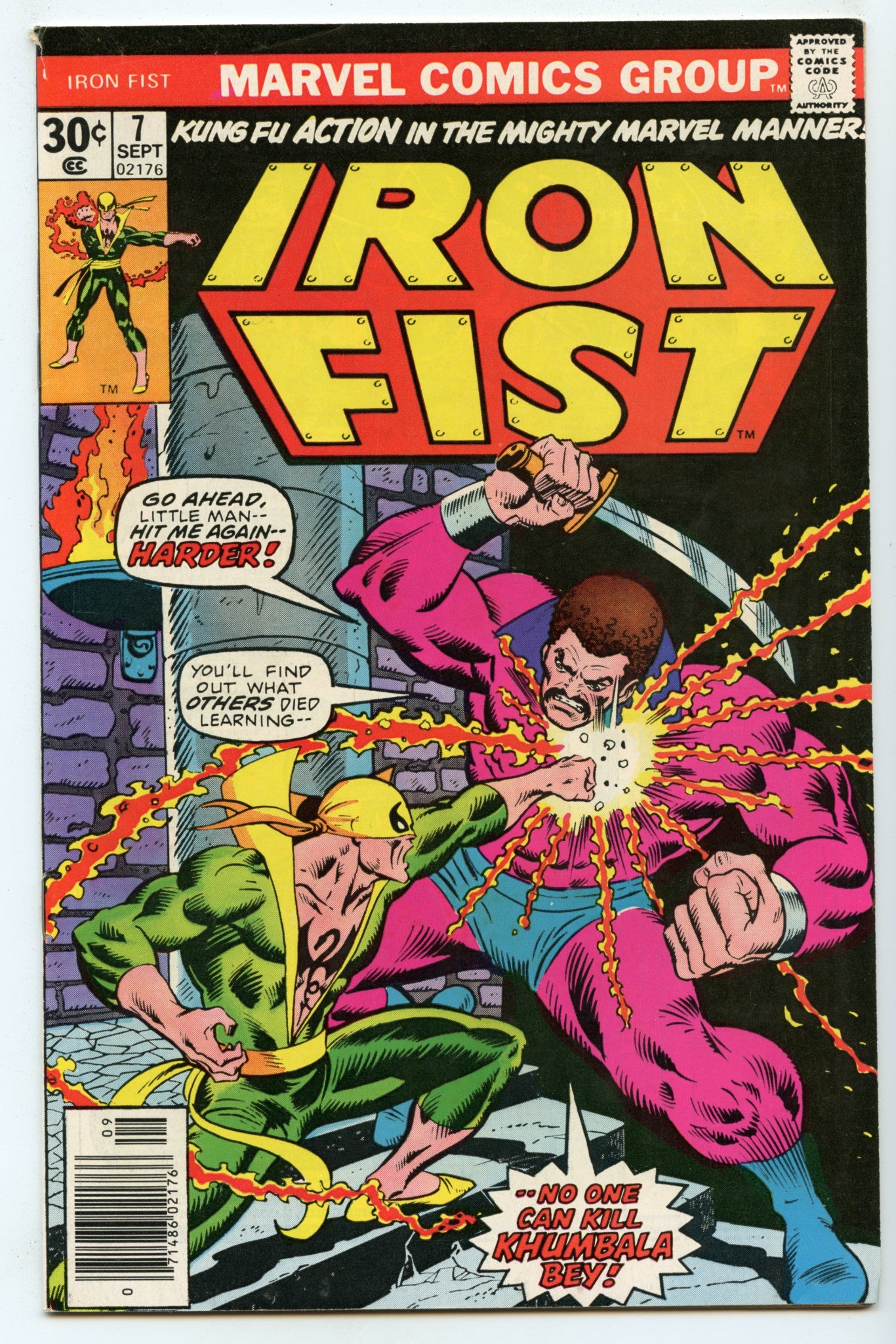 Iron Fist 7 (Sep 1976) VG/FI (5.0)