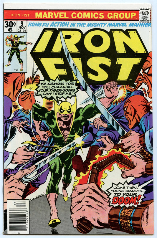 Iron Fist 9 (Nov 1976) VF+ (8.5)