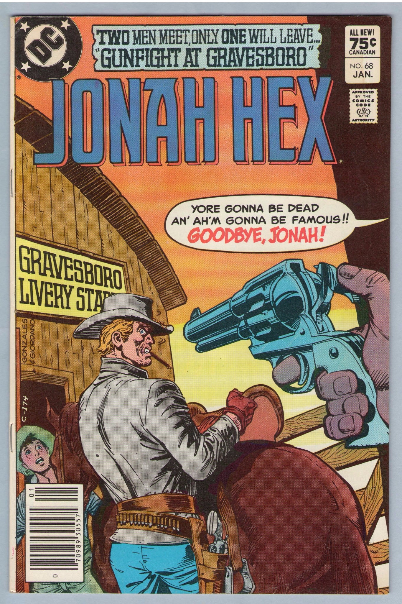 Jonah Hex 68 (Jan 1983) VF- (7.5) - CDN Price variant