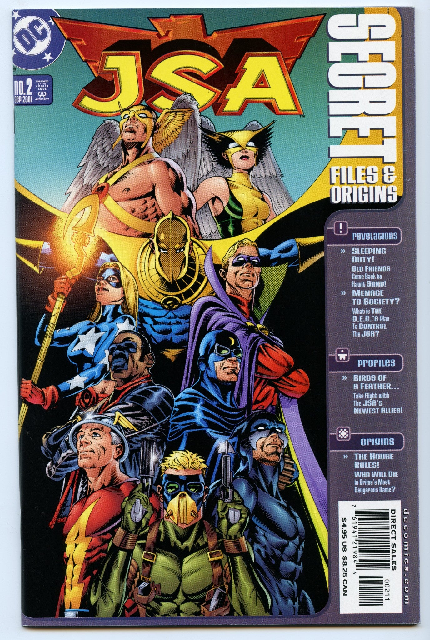 JSA Secret Files 2 (Sep 2001) NM- (9.2)