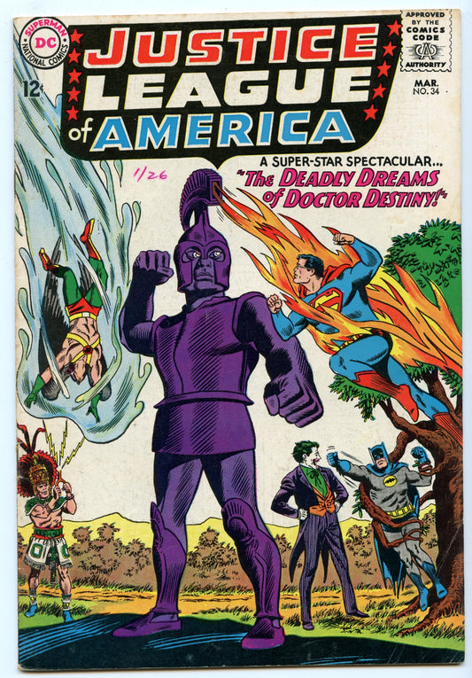 Justice League of America 34 (Mar 1965) VG+ (4.5)