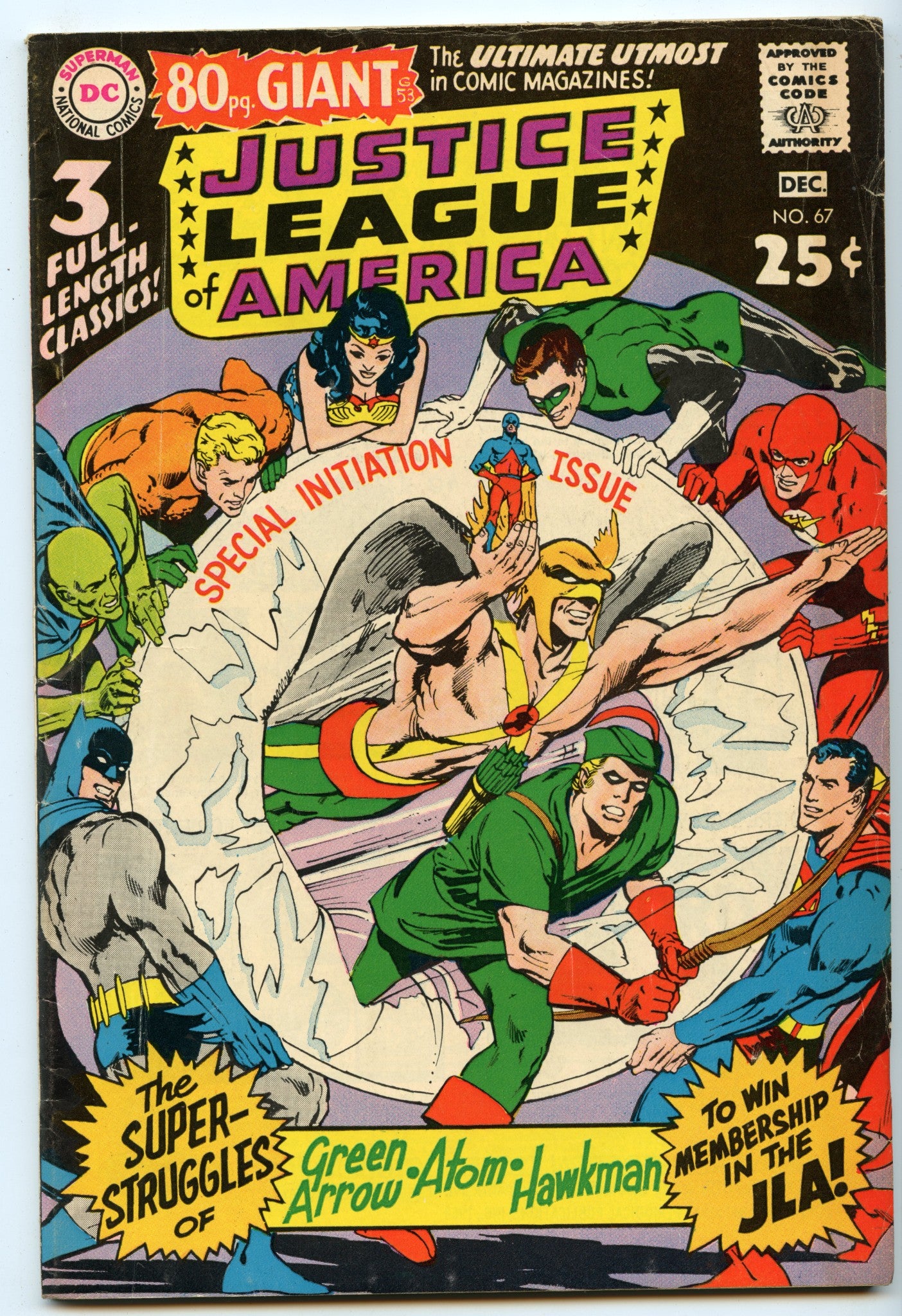 Justice League of America 67 (Dec 1968) VG+ (4.5)