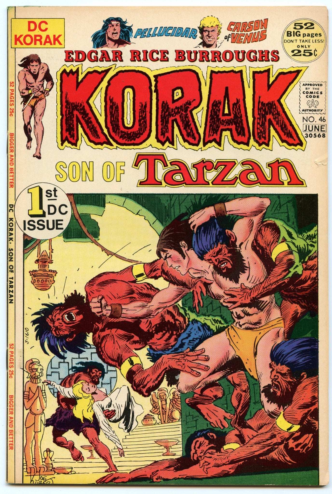 Korak, Son of Tarzan 46 (Jun 1972) VG-FI (5.5)