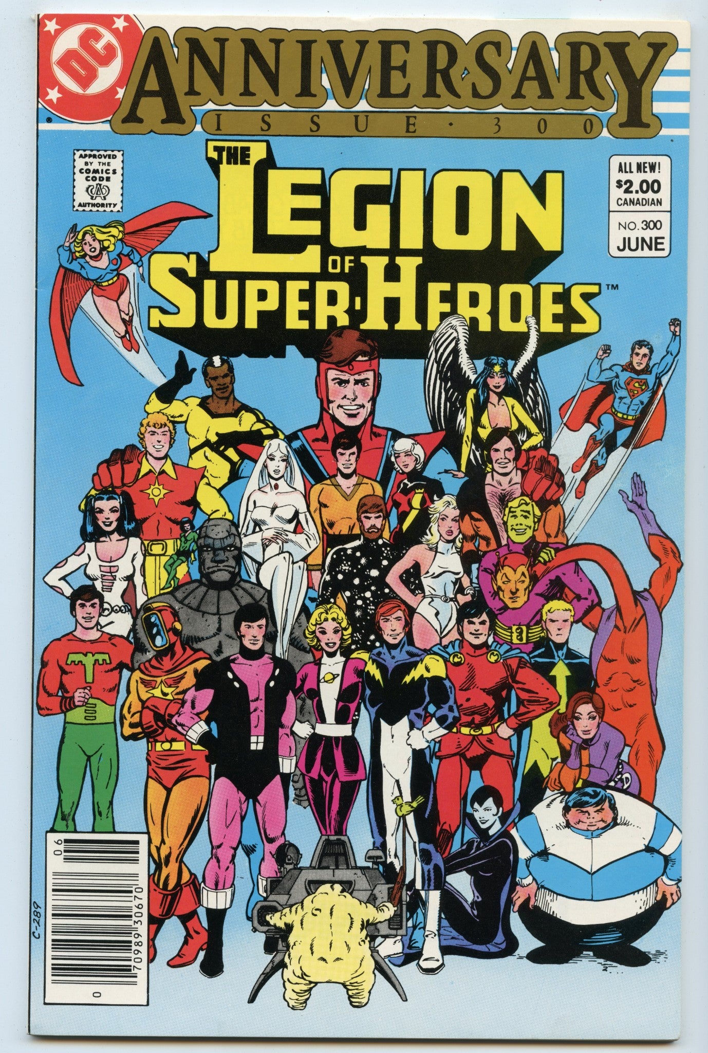 Legion of Super-Heroes 300 (Jun 1983) NM- (9.2) - CDN Price Variant