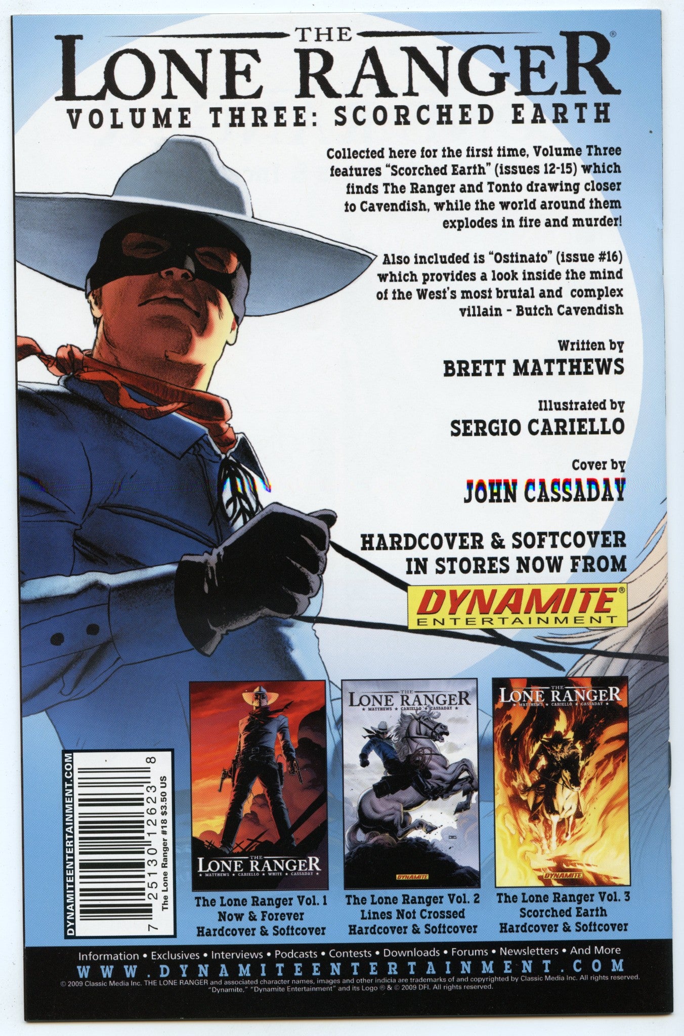 Lone Ranger V4 18 (Feb 2009) NM- (9.2) - Black & White variant