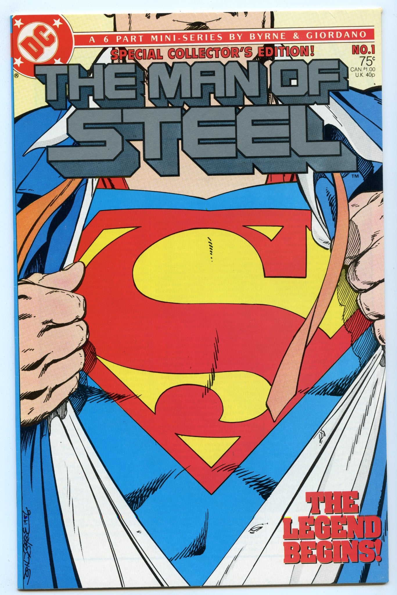 Man of Steel 1 NM- (Oct 1986) NM- (9.2) - Collector's Edition