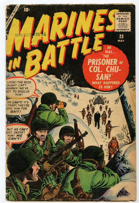 Marines in Battle 23 (May 1958) GD/VG (3.0)