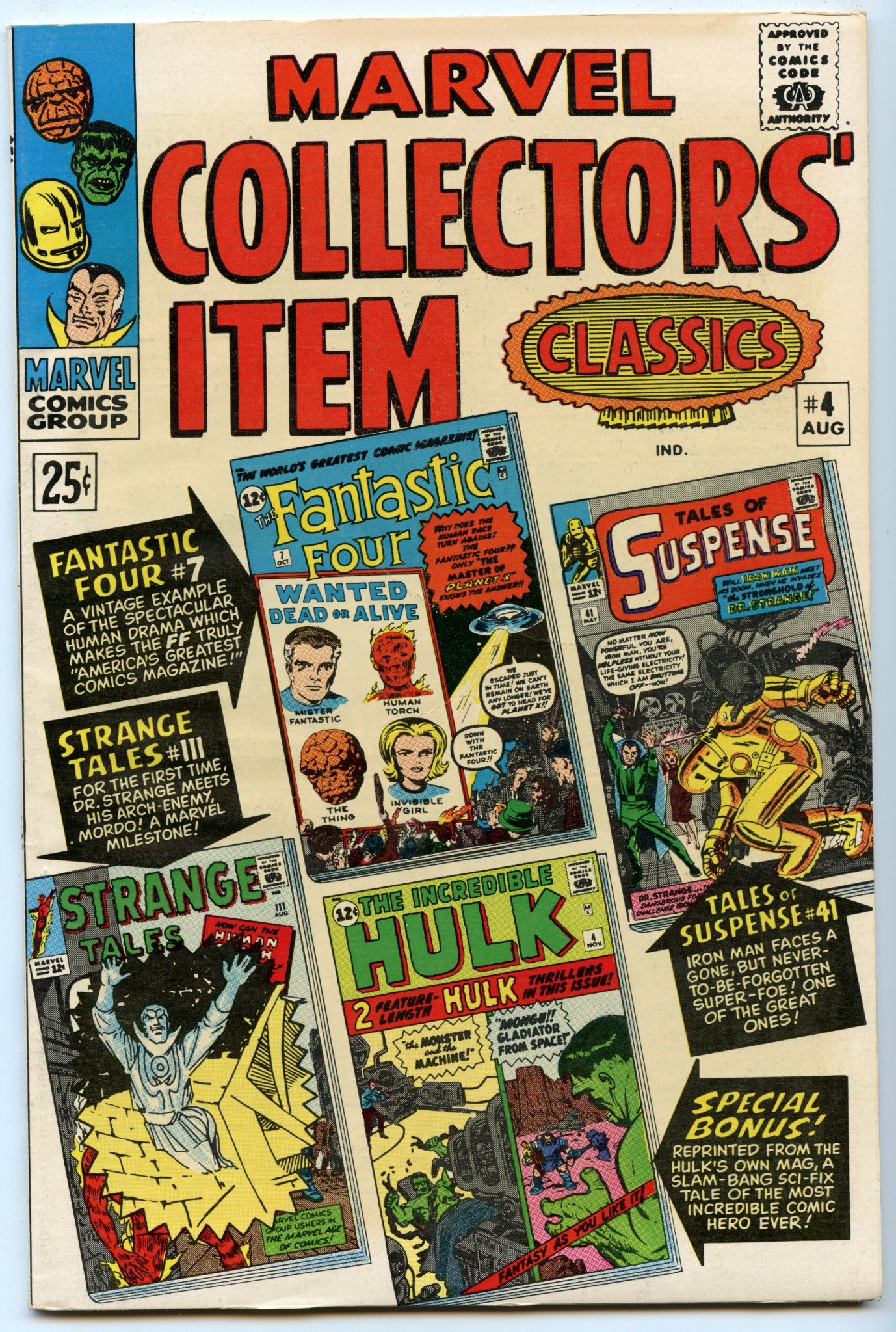 Marvel Collector's Item Classics 4 (Aug 1966) VF (8.0)