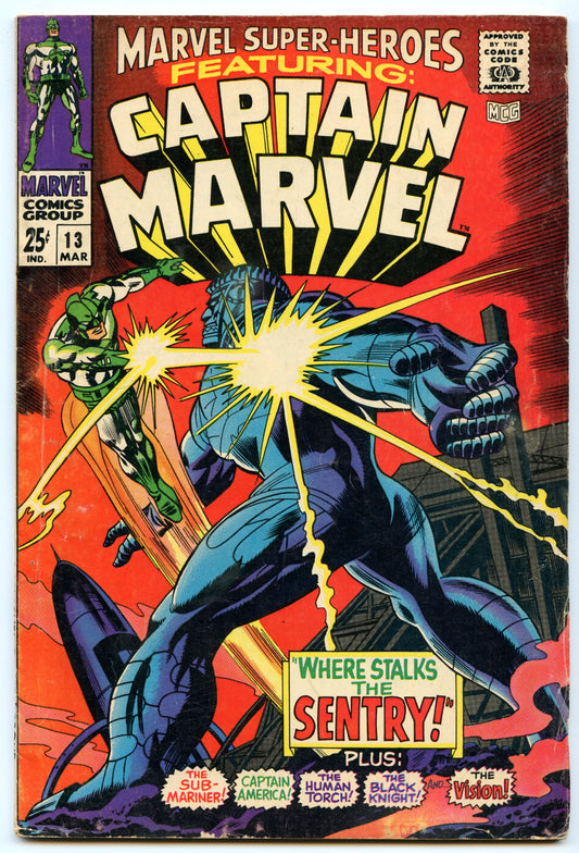 Marvel Super-Heroes 13 (Mar 1968) VG/FI (5.0) - 1st Carol Danvers