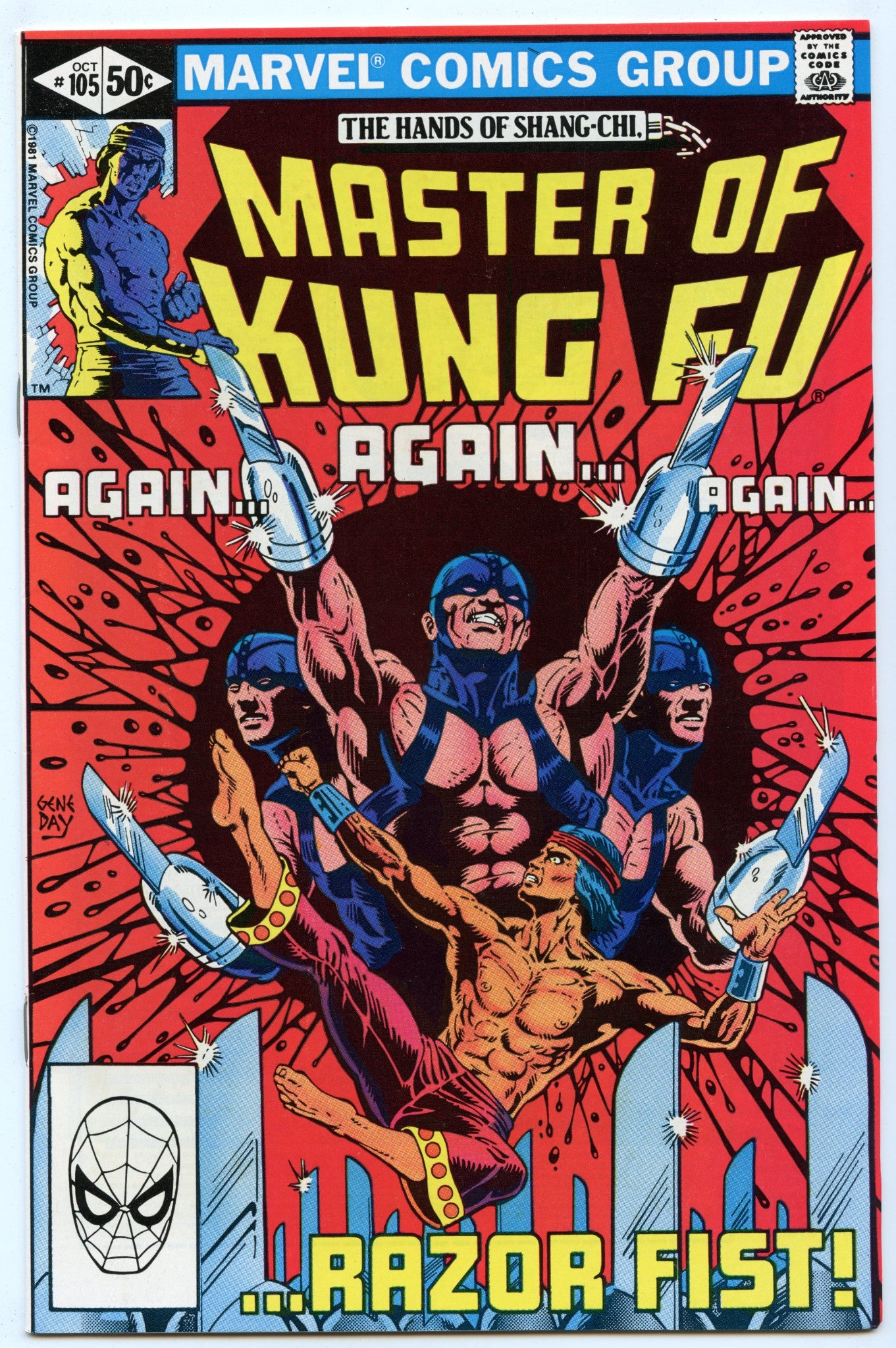 Master of Kung Fu 105 (Oct 1981) NM- (9.2) - 1st appearance Razor Fist II