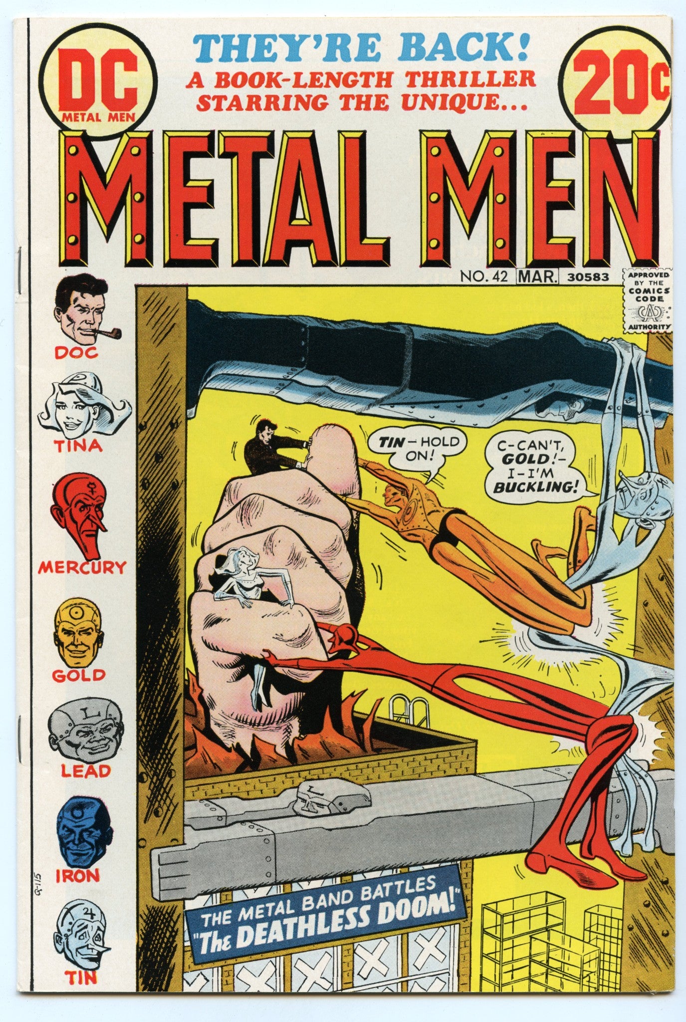 Metal Men 42 (Mar 1973) VF- (7.5)