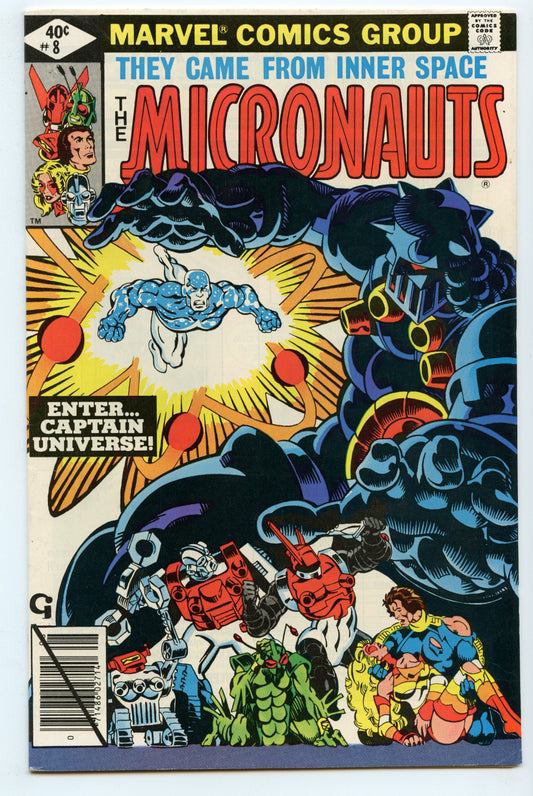 Micronauts 8 (Aug 1979) VF/NM (9.0) - 1st Captain Universe