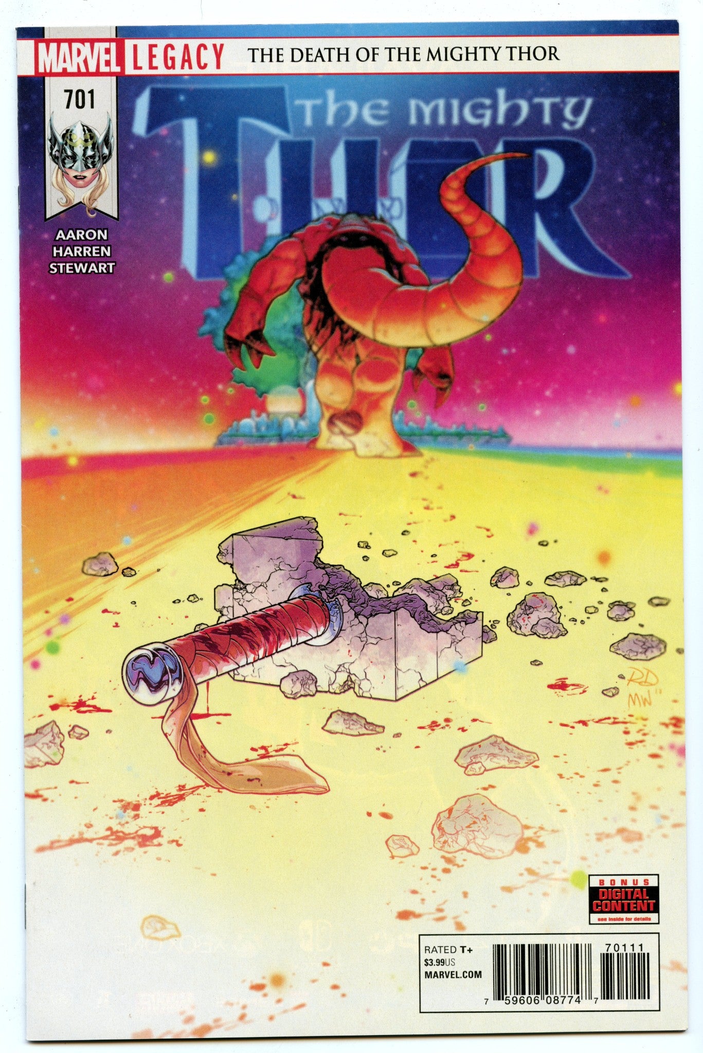 Mighty Thor 701 (Jan 2018) NM- (9.2) - Death of Thor (Jane Foster)