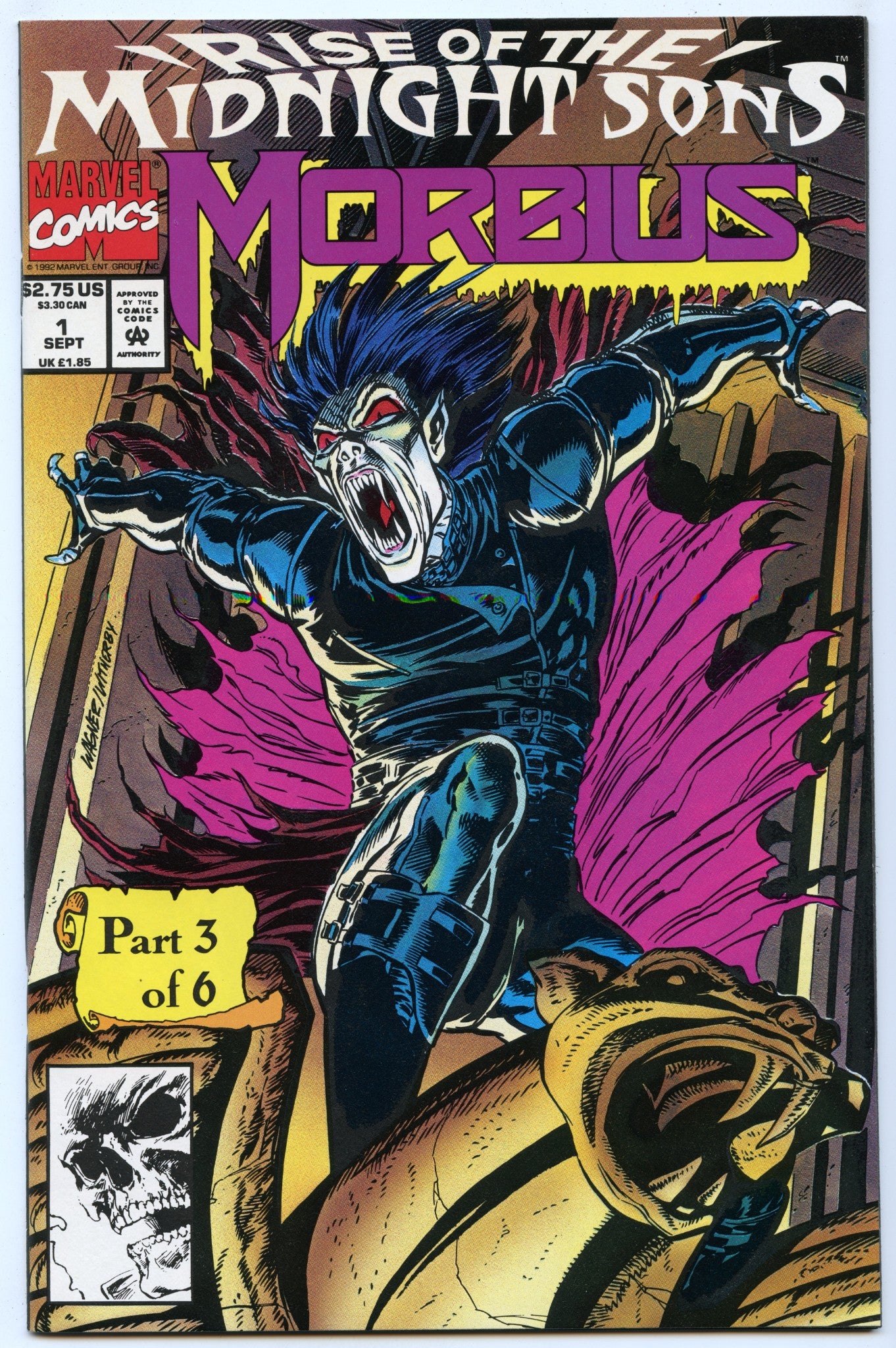 Morbius: The Living Vampire 1 (Sep 1992) NM- (9.2) (unbagged)