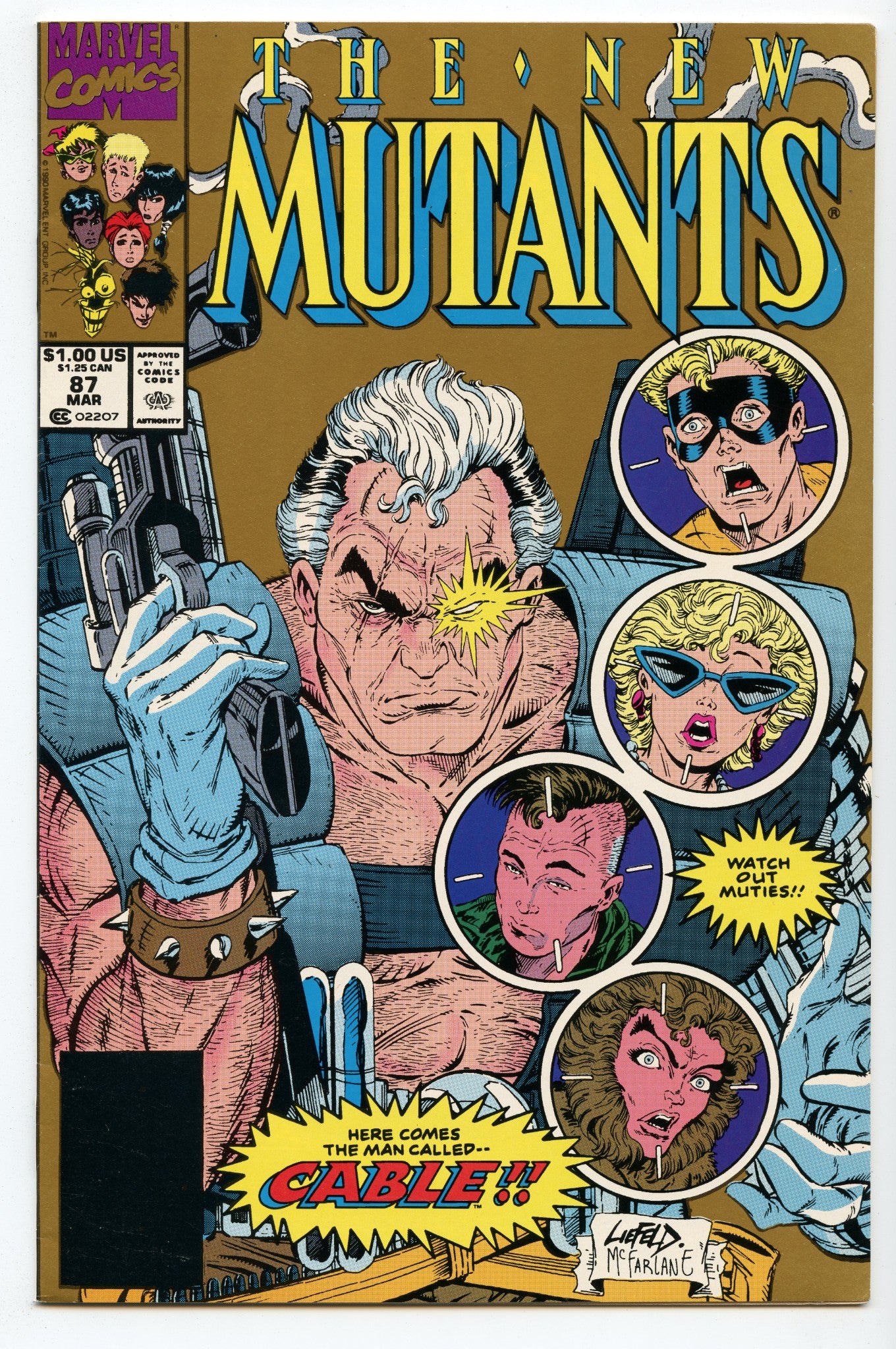 New Mutants 87 (Mar 1990) (2nd print) NM- (9.2)