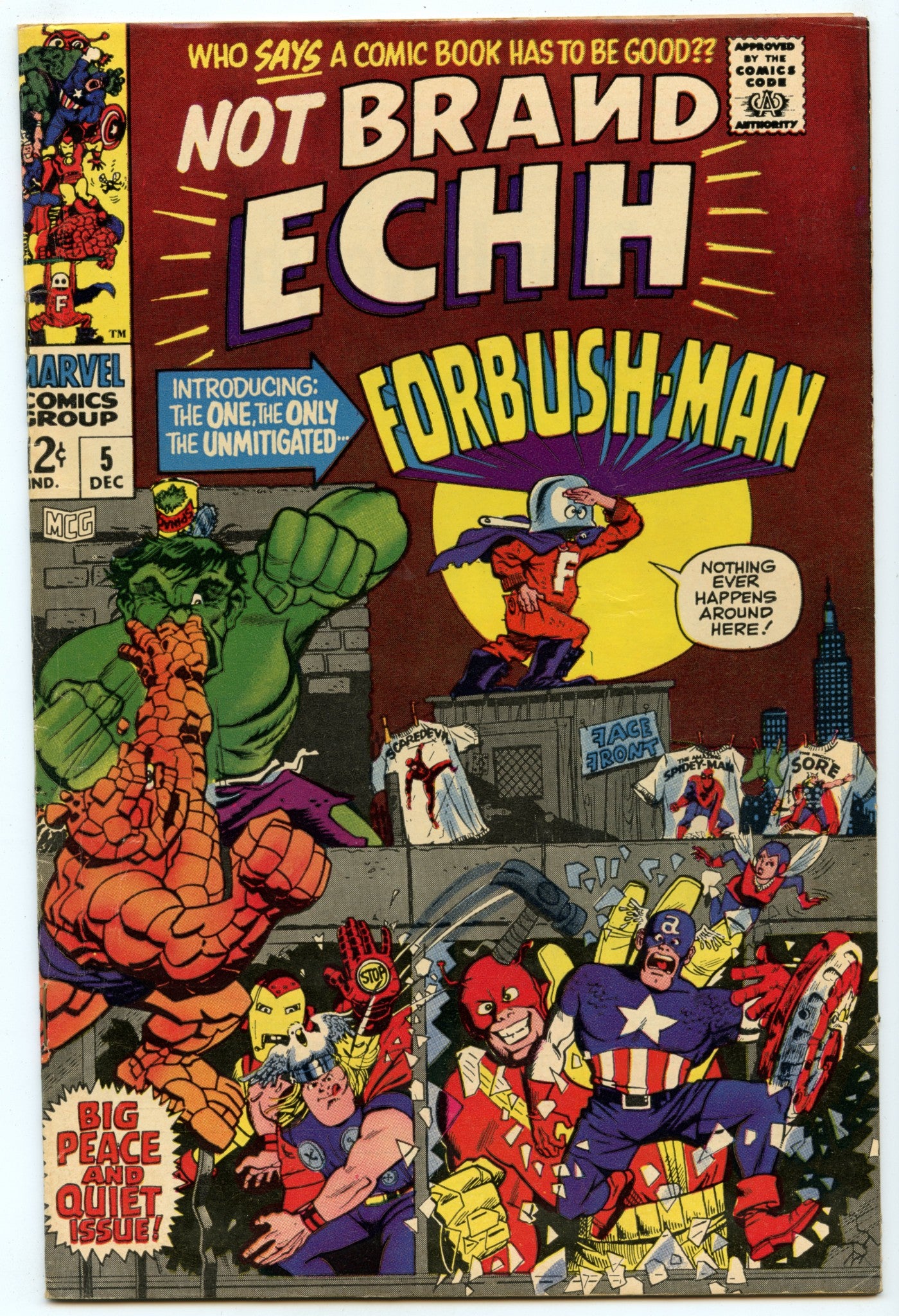 Not Brand Echh 5 (Dec 1967) VF- (7.5) - 1st appearance Forbush Man