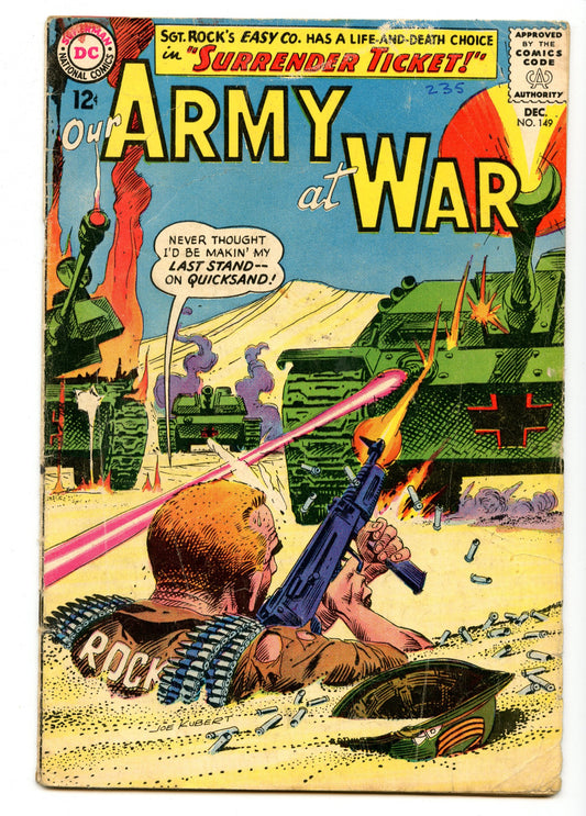 Our Army At War 149 (Dec 1964) VG- (3.5)