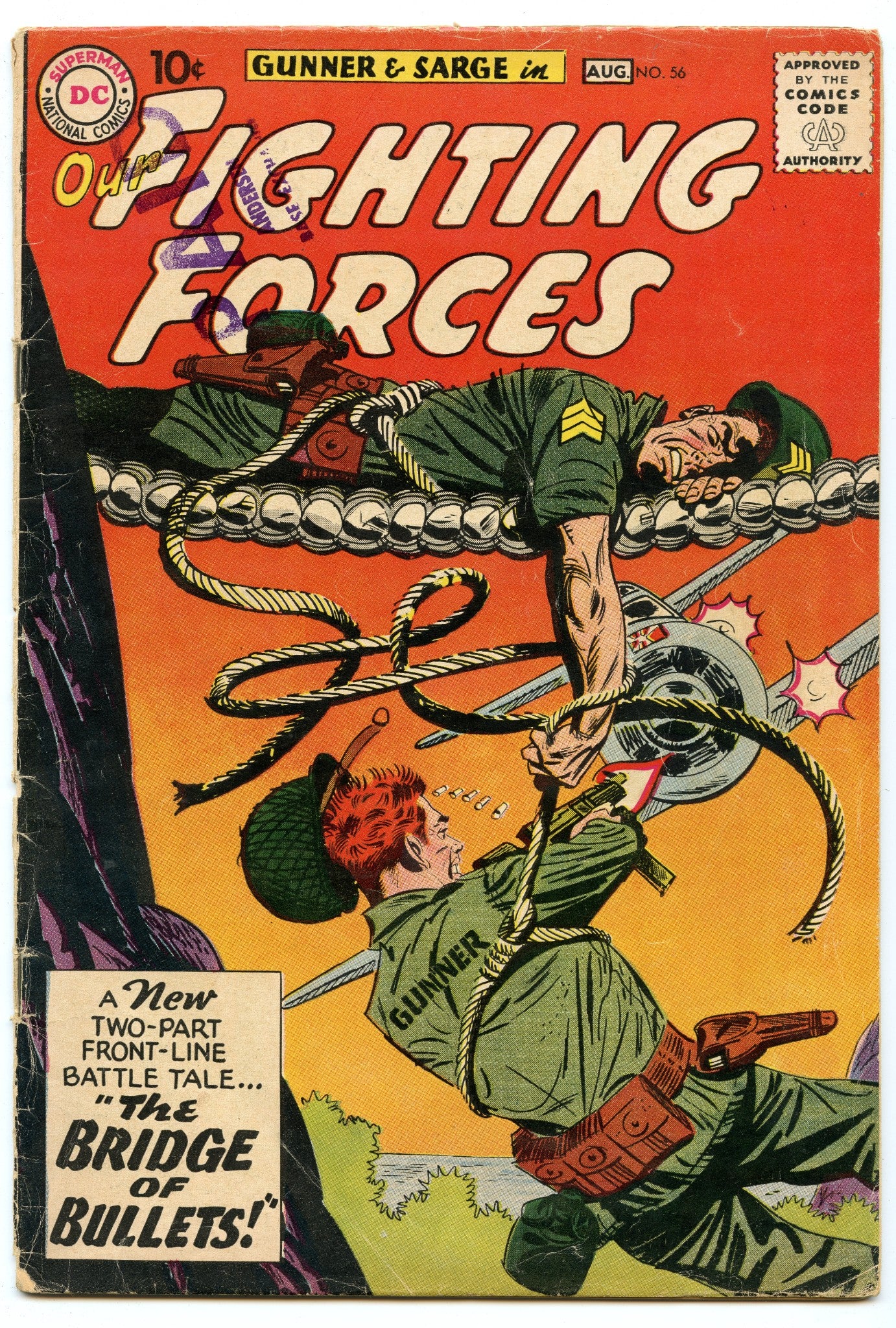 Our Fighting Forces 56 (Aug 1960) VG- (3.5)