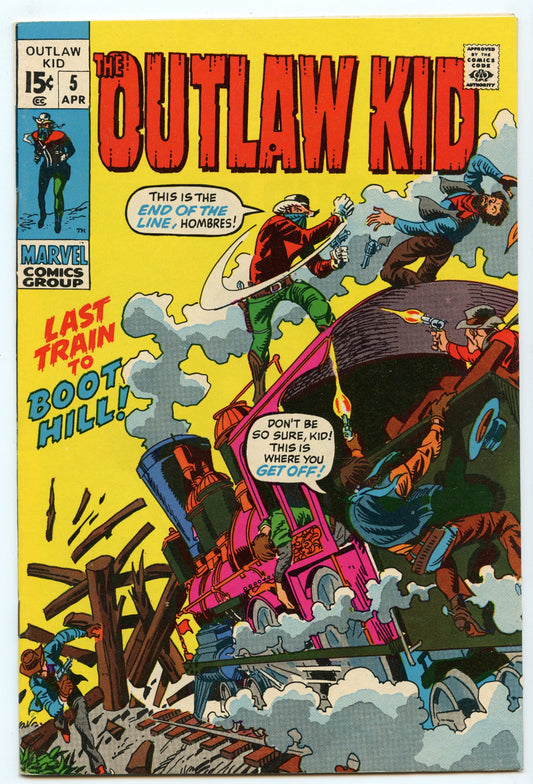 Outlaw Kid V2 5 (Apr 1971) VF- (7.5)