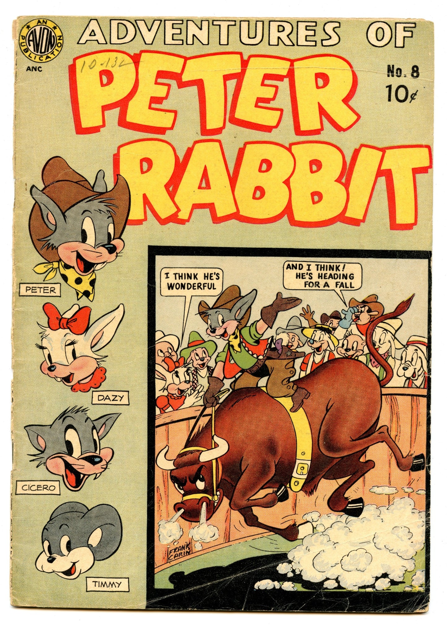 Peter Rabbit 8 (Dec 1950) VG- (3.5)