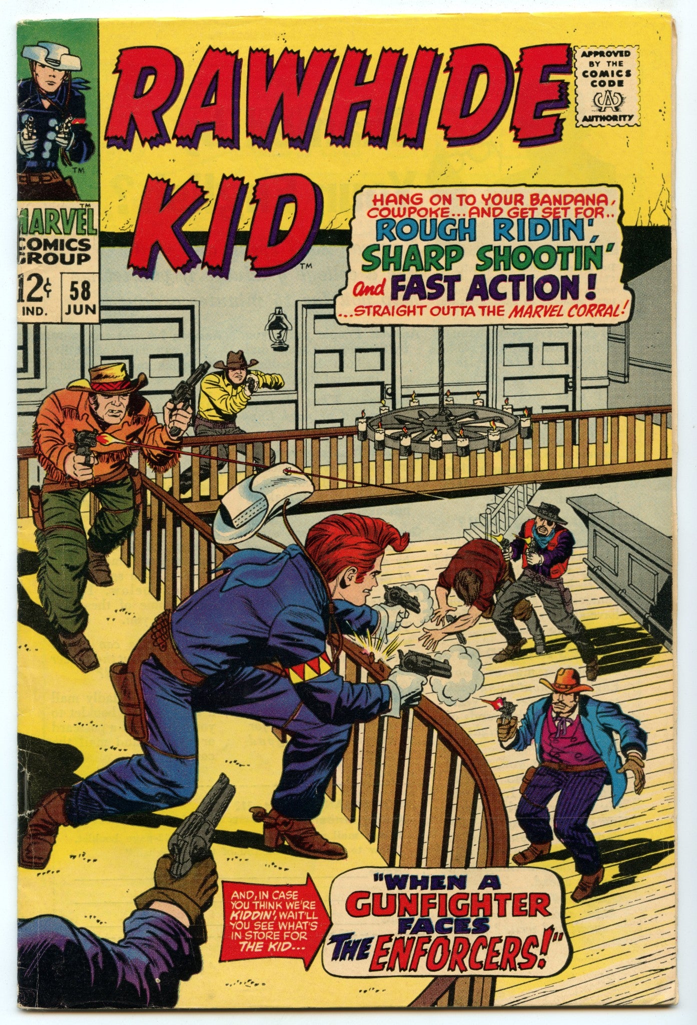 Rawhide Kid 58 (Jun 1967) VG (4.0)