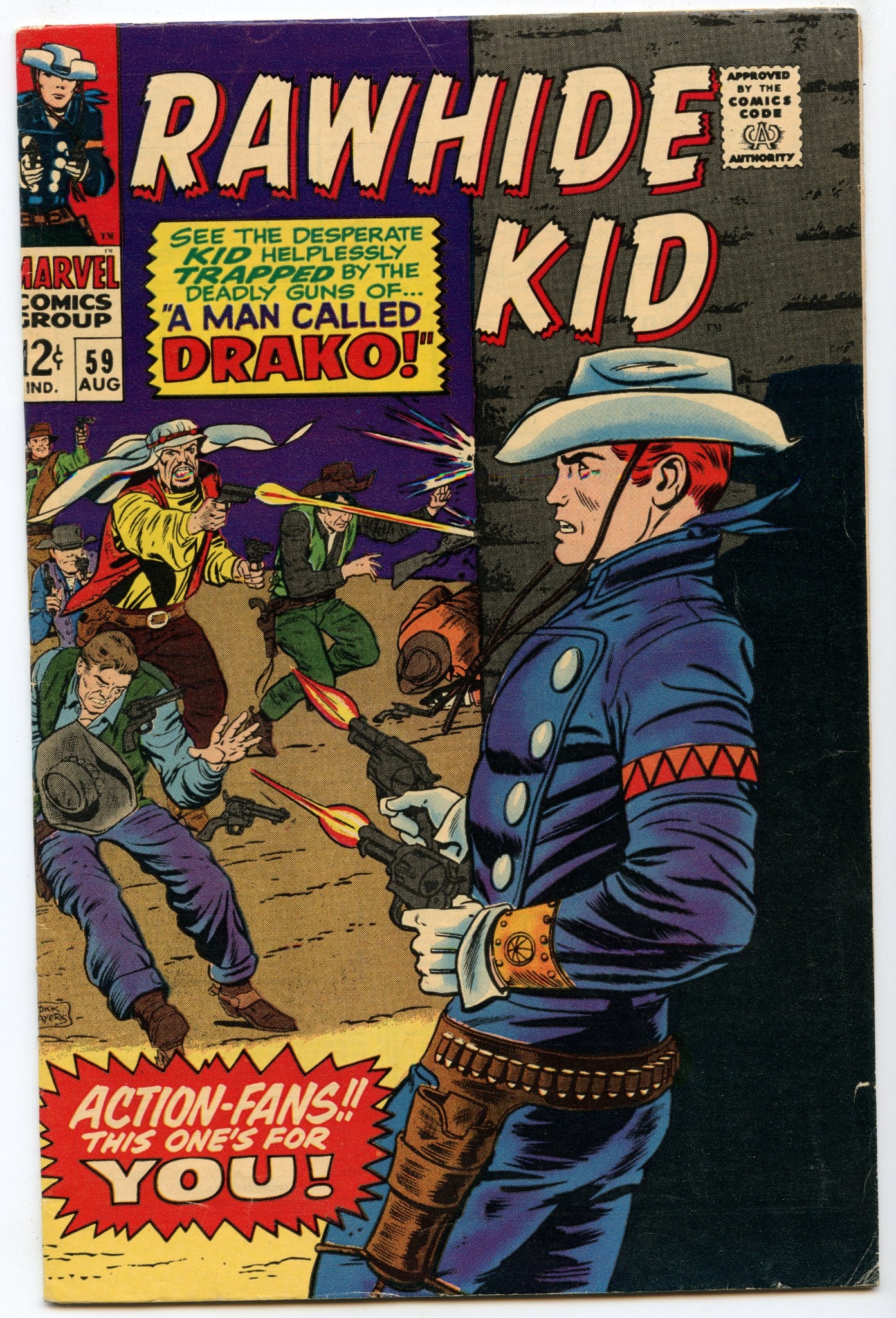 Rawhide Kid 59 (Aug 1967) VG+ (4.5)