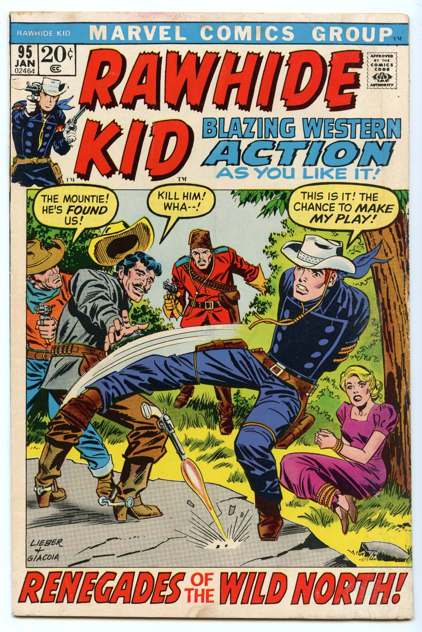 Rawhide Kid 95 (Jan 1972) VG+ (4.5)