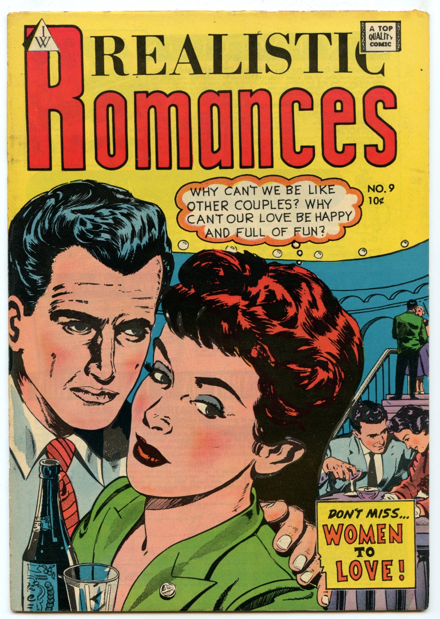 Realistic Romances 9 (1958) FI (6.0) - I.W Reprint