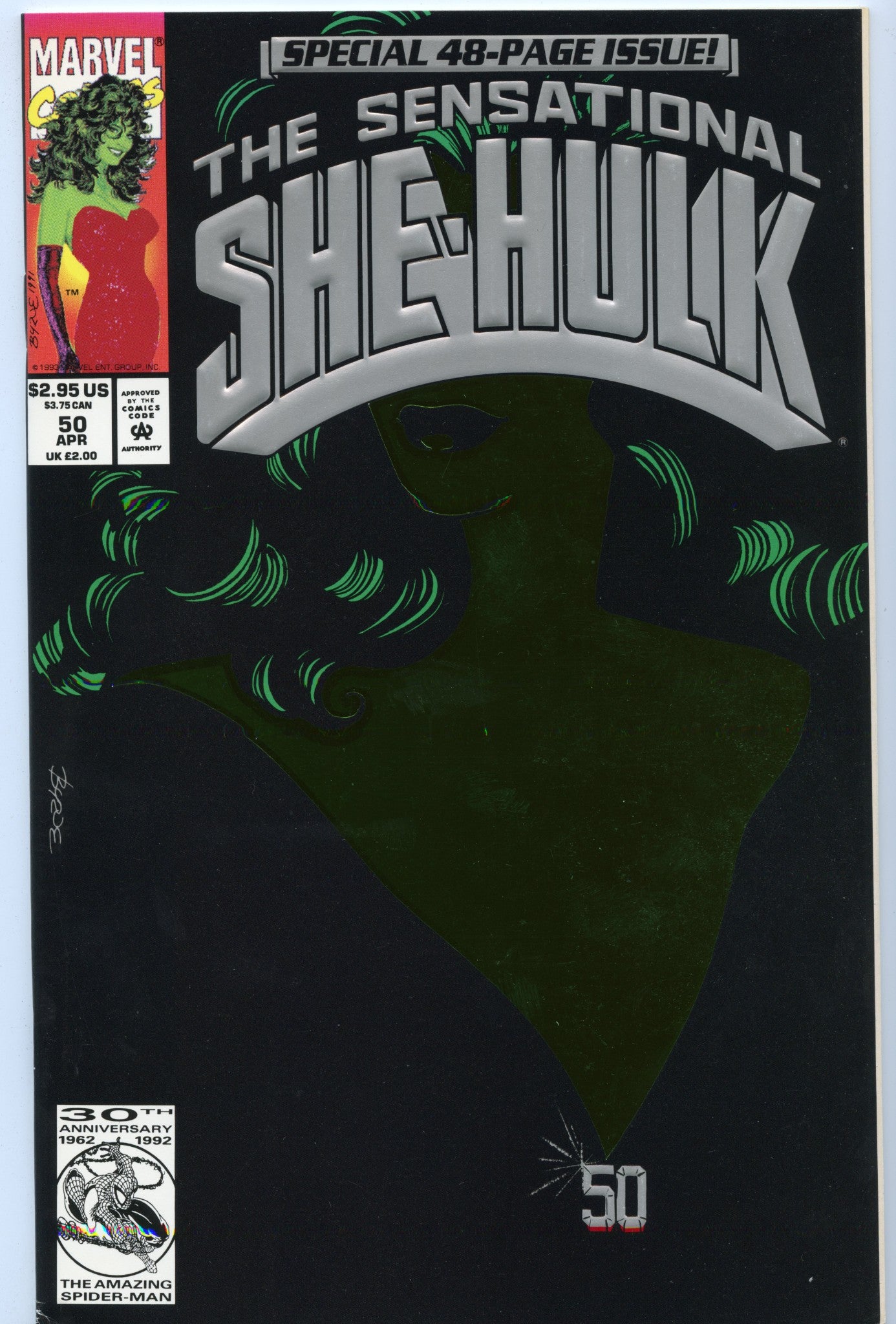 Sensational She-Hulk 50 Apr 1993 NM- (9.2)