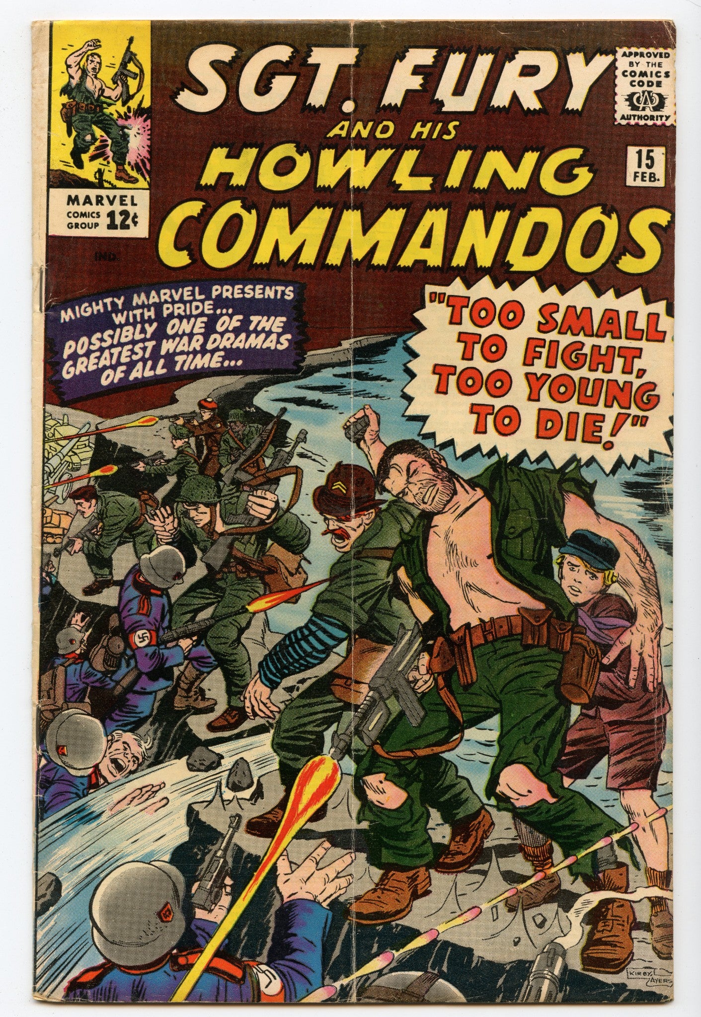 Sgt. Fury 15 (Feb 1965) VG+ (4.5)