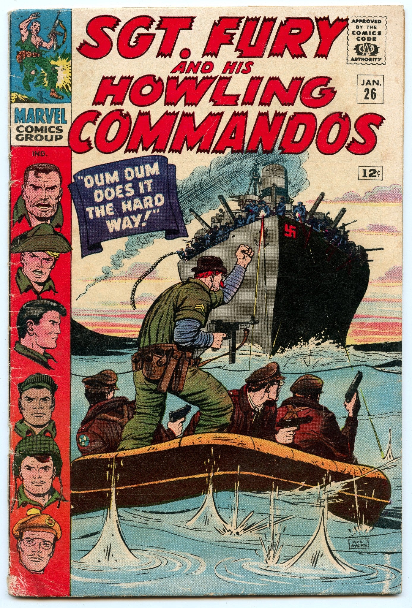 Sgt. Fury 26 (Jan 1966) VG- (3.5)