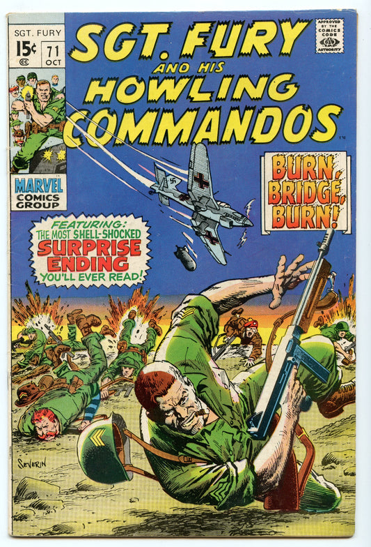 Sgt. Fury 71 (Oct 1969) VG+ (4.5)