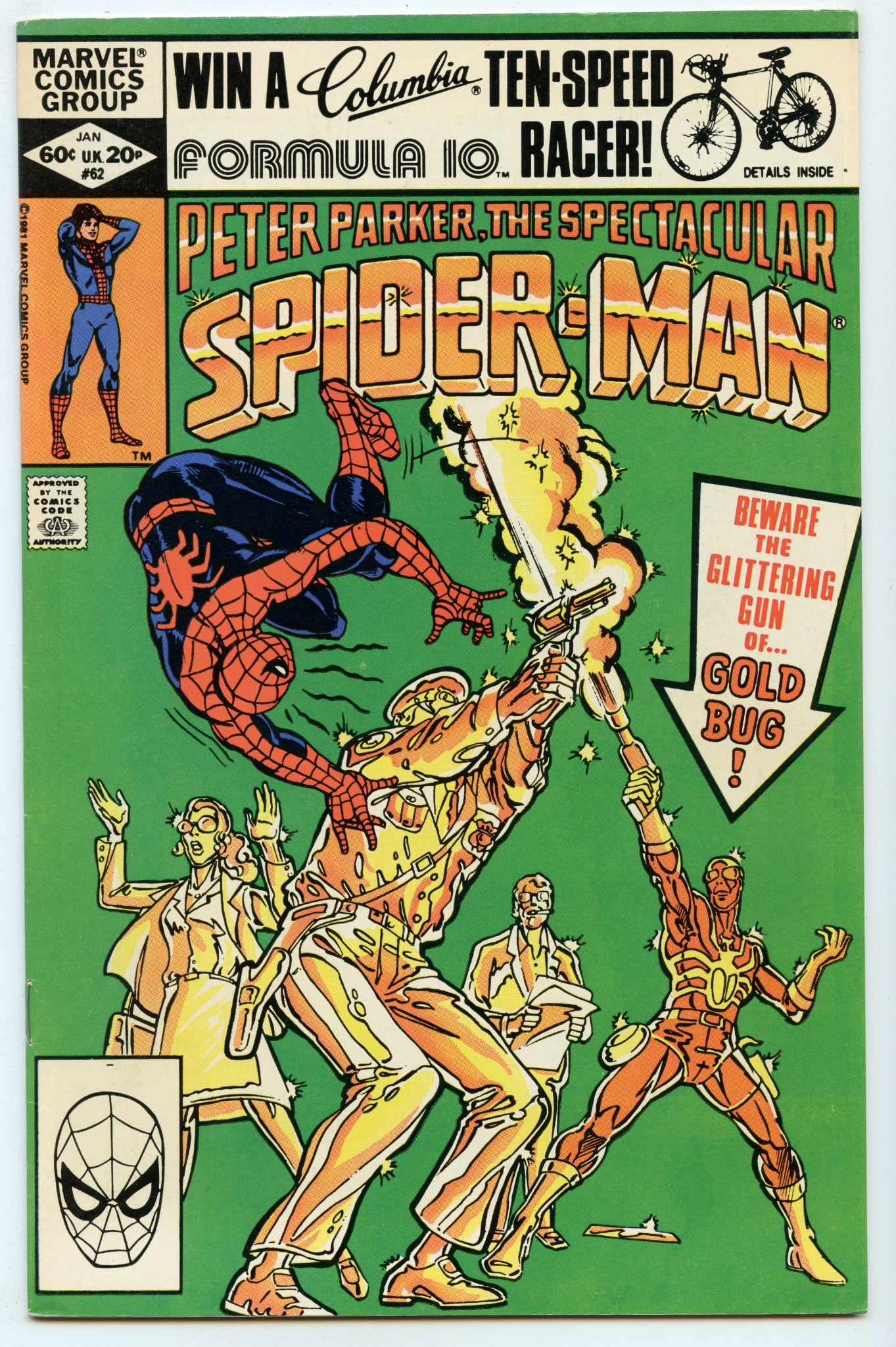 Spectacular Spider-man 62 (Jan 1982) VF/NM (9.0)