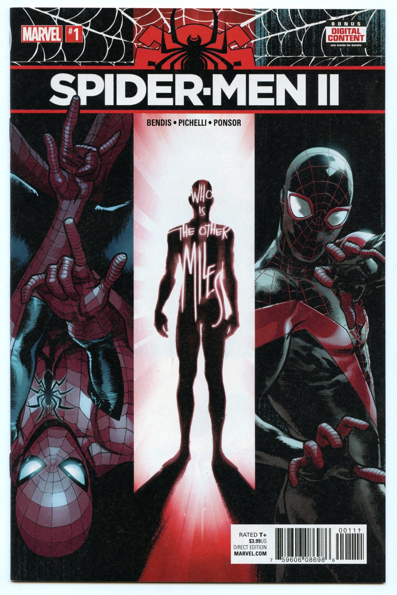 Spider-men II 1 (Sep 2017) NM- (9.2) - Intro Evil Miles Morales