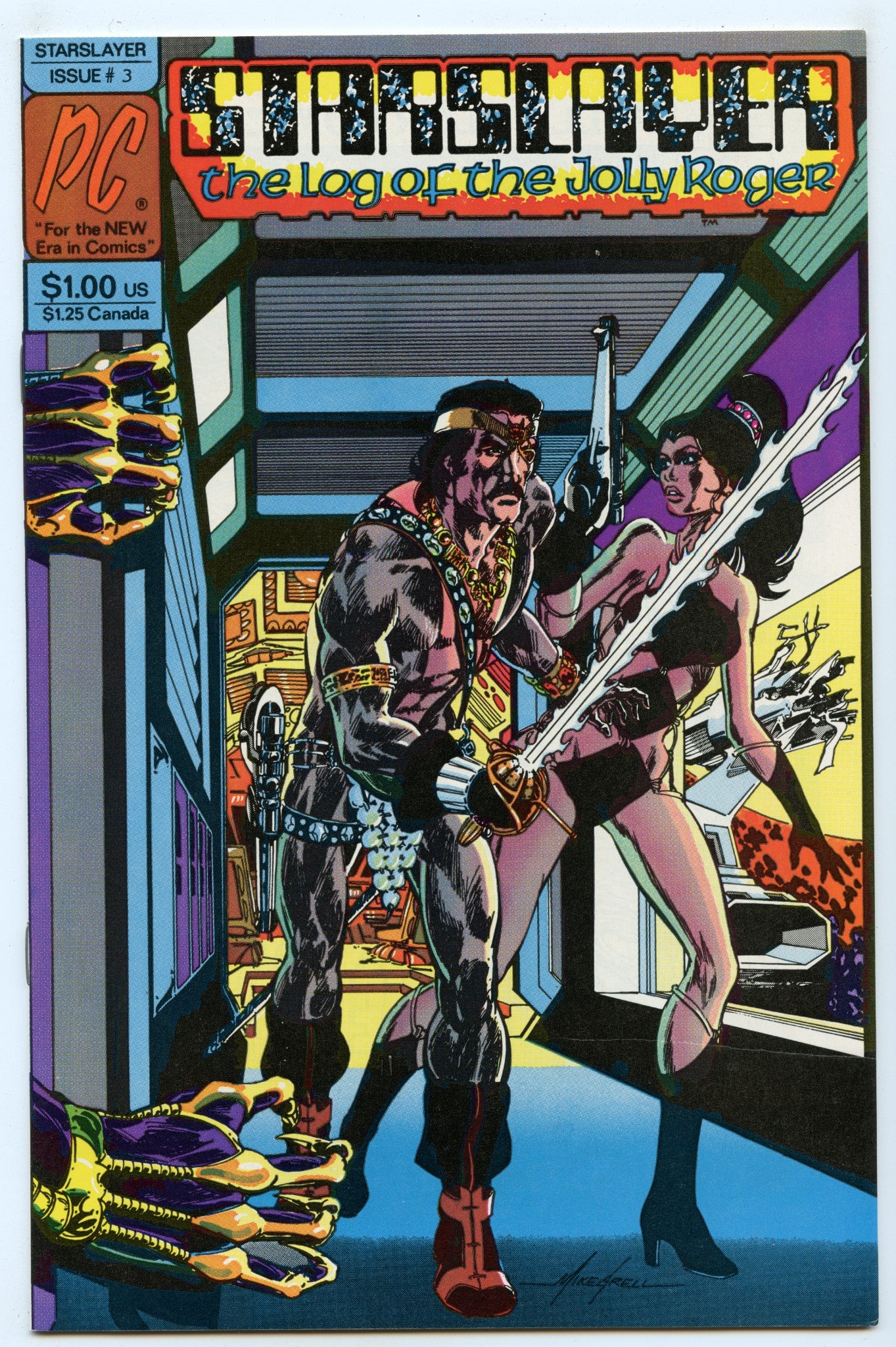 Starslayer 3 (Jun 1982) NM- (9.2) - 2nd appearance Rocketeer