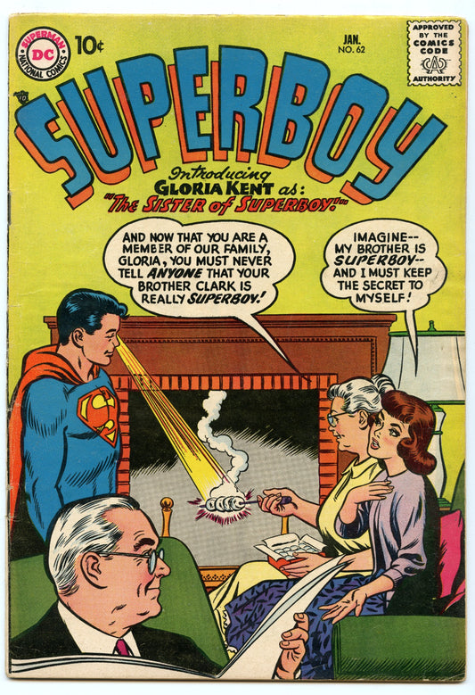 Superboy 62 (Jan 1958) VG/FI (5.0)