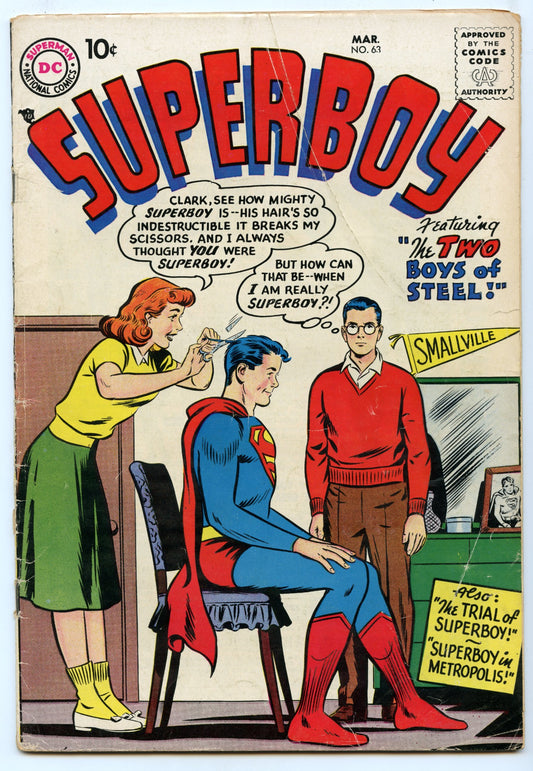 Superboy 63 (Mar 1958) GD/VG (3.0)