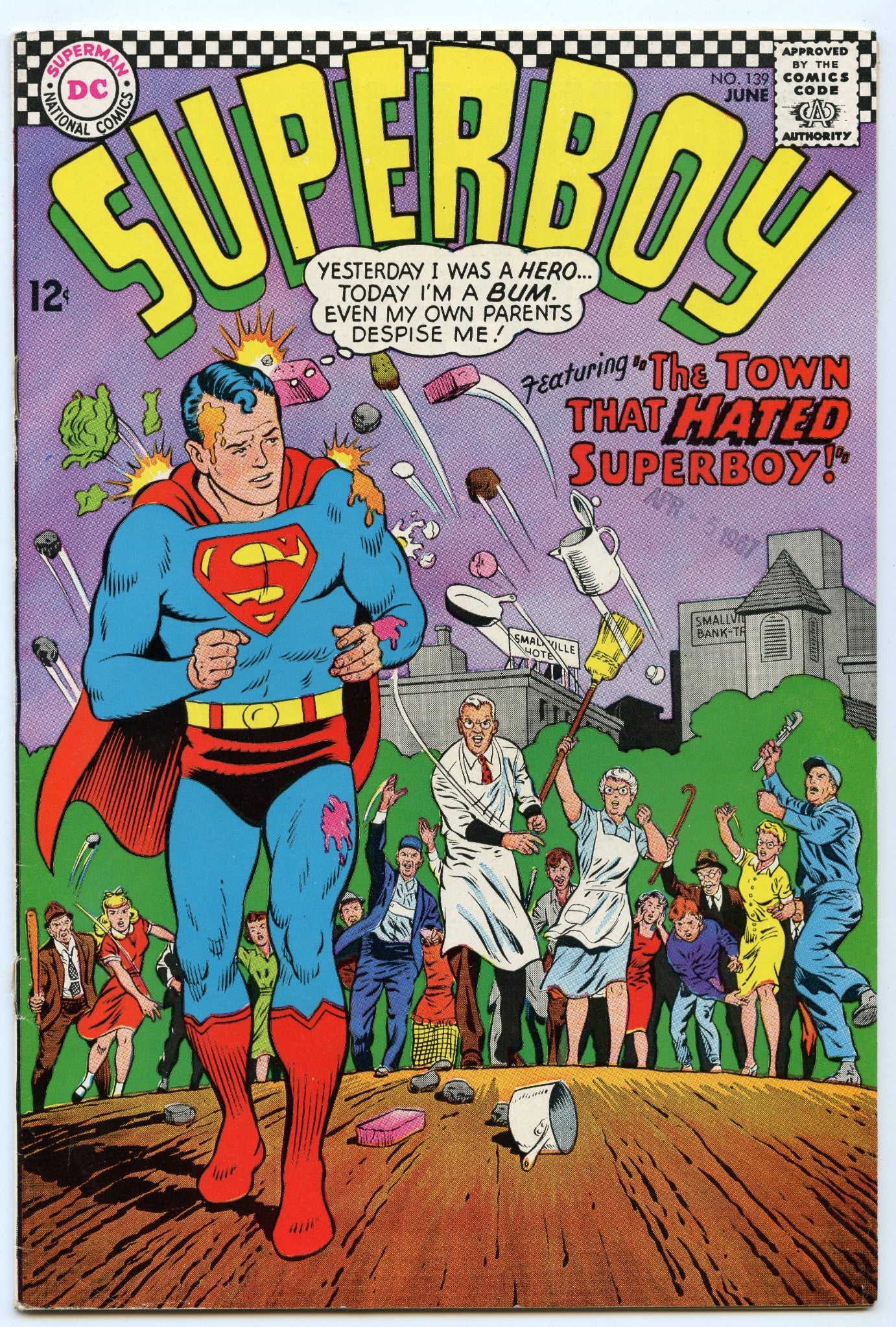 Superboy 139 (Jun 1967) VG- (3.5)